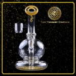 Oem / Odm 10" Borosilicate Glass Pipe Bongs 14mm Bowl Smoking Tool