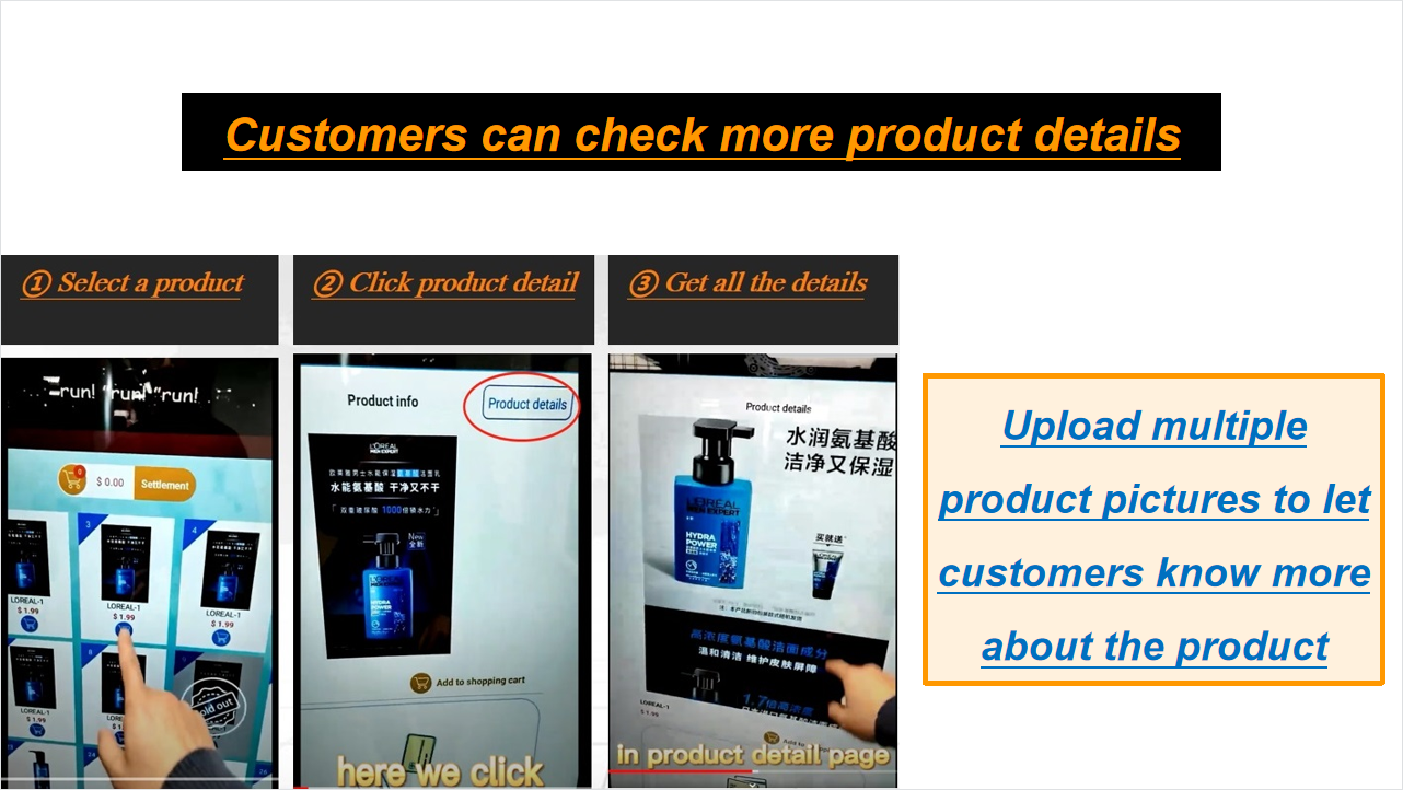 Clothes Vending Machine Thermal Underwear T-Shirt WithTouch Screen