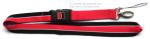 Woven frame polyester lanyards with metal detachable buckle release,