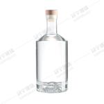 Buy cheap 750ml Cylindrical Vodka Glass Wine Bottle Glass Bottle with Acid Etch Surface from wholesalers