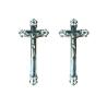 Buy cheap PP Recycle Plastic Jesus Cross , Coffin Decoration Casket Crucifix 38.5 × 18.5 Cm from wholesalers