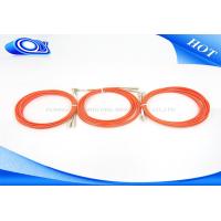 Buy cheap Orange cable OM2 fiber optical cables 50 / 125 Multimode , Fiber Optic LC - SC product