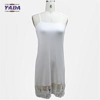 Buy cheap Fashion casual spaghetti strap girls lace slip mature women 100% cotton white product