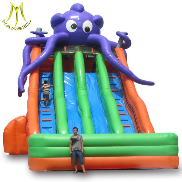 Buy cheap Hansel guangzhou kids octopus inflatable playground slides for family center from wholesalers