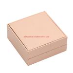 0.5 kg Custom Hot Stamping Logo Navy Color Rigid Cardboard Jewelry Sets