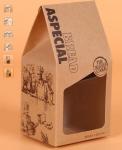 Custom Printing Tall Square Food Grade Kraft Paper Cake Box With Handles,Cake