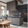 Buy cheap Coffee Matt Finish European Kitchen Cabinet Modern Custom PVC Kitchen Cabinets from wholesalers