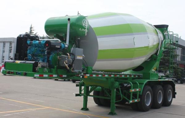 Buy cheap 12m3 Concrete Mixer Semi Trailer Truck 9970x2500x3940mm Outline Dimension from wholesalers