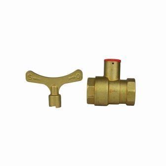 Buy cheap INOB300 Standard Brass Ball Valves Bore Key Handle 1/2in - 3/4in Female Thread Lock Ball Valve from wholesalers