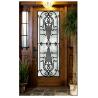Buy cheap Tempered Wrought Iron Door Glass Agon Filled With Silk Screening 22*64 Inch from wholesalers