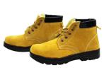 Electric Welding Shoes Yellow High Temperature Resistant Work Shoes Safety