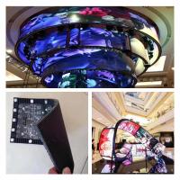 Buy cheap Indoor Curved Flexible LED Screen Display Soft LED Module 320X160mm Front product