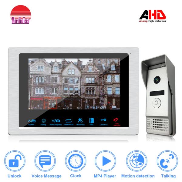 Multi Apartment/villa video doorbell connect 2 outdoor cameras 6 indoor monitors