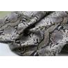 Buy cheap Ladies Garment Pu Synthetic Leather 0.6mm Snake Skin Design In Brown Color from wholesalers
