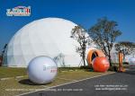 Durable Outdoor Party Tents For With 20m Diamter And Projecter / Geodesic Dome