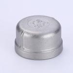 Standard 2 Inch Female Connection Stainless Steel Round Cap for Pipe End Fitting