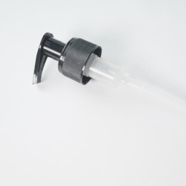 Quality Plastic Pumps For Bottles 28/410 Ribbed Black Color With High Output for sale