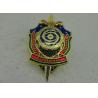 Buy cheap Hard Enamel Army Badges , Die Struck Zinc Alloy 3D Police Badge With Transparent Military from wholesalers