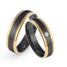 Buy cheap Simple Fashion Men Jewelry Polished With Double Ring K Gold Inset Zircon Couple Ring from wholesalers