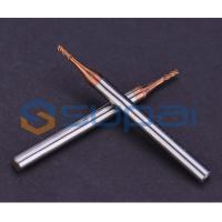 Buy cheap 2 4 Flutes Micro Solid Tungsten Carbide Long Neck Flat Ball Nose End Mill For product