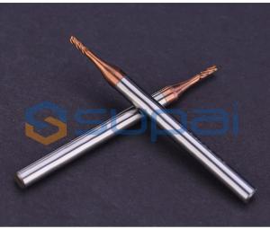 Wholesale 2 4 Flutes Micro Solid Tungsten Carbide Long Neck Flat Ball Nose End Mill For Milling Tiny Deep Hole from china suppliers