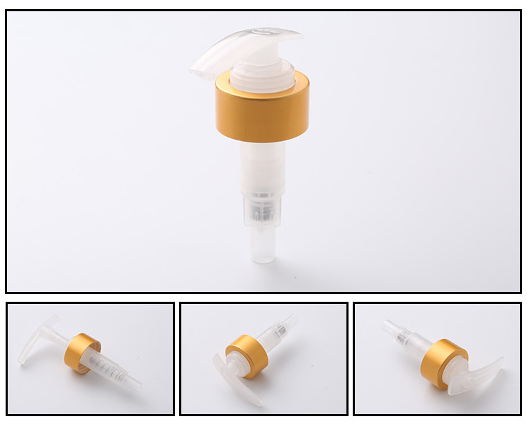 33/410 Aluminum Gold Lotion Pump Metal Matte Shower Soap Shampoo Pump