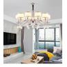 Buy cheap Metal chandelier lighting 6/8/10 Lights with white lampshade light fixtures (WH-MI-66) from wholesalers