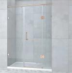 Shower Room Glass Door Round Pipe Hinge Easy Installation Adjustable