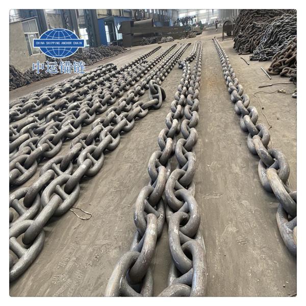 Buy cheap In Stock 76MM Grade U3 Boat Chain With Certificate Black Painted from wholesalers