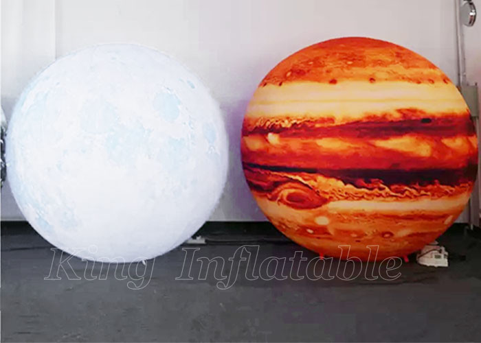 Giant Inflatable Advertising Moon Model Large Planets Globe Balloon Led For Decoration