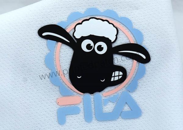 Buy cheap Embossed 2D Sheep Heat Transfer Clothing Labels SGS Approval from wholesalers