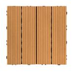 Patio Hardwood Deck Tiles Waterproof Wood Floor Tiles Low Maintenance