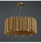 Luxury Gold Chandelier For Living Room Modern LED Home Decor tube chandelier(WH