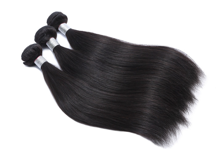 100% Straight Remy Human Hair Bundles / Natural Cuticle Aligned Hair