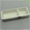 Buy cheap 2 Compartments Disposable Sugarcane Pulp Condiment Dispenser-Eco-Friendly Bagasse Food Packaging Container Manufacturer from wholesalers