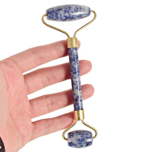 Buy cheap Blue Spots Sodalite Jasper Double Jade Roller For Dark Circles from wholesalers