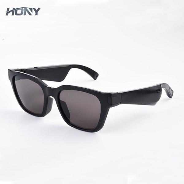 Buy cheap IPX4 Water Resistance Intelligent Polarized Sunglasses Black Frame Gray Lenses from wholesalers
