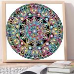 Modern Square Mandala Set Partial Diamond Crystal Painting For Home Wall Decor