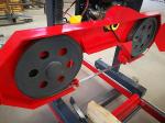 Wood Cutting Sh24 Portable Sawmill Horizontal Band Saw For Sale