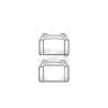 Buy cheap Mitsubishi EVO/ Mitsubishi Lancer Rear Brake Pads Replacement Ceramic D1368 4605A584 from wholesalers