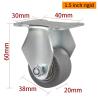 Buy cheap Zinc Coating Mini Caster Wheels 1.5 Inch 35kg Plate Rigid Plate Caster from wholesalers