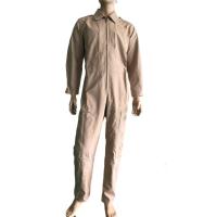 Buy cheap One Piece Khaki Military Uniform Clothing Ripstop Flame Retardant For Electric product