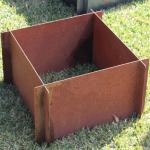 Outdoor Square Corten Steel Raised Beds For Vegetable Flower Planter Edge