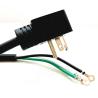 Buy cheap American 3pin black power cord with terminal stopper 10A/16A copper power cable from wholesalers