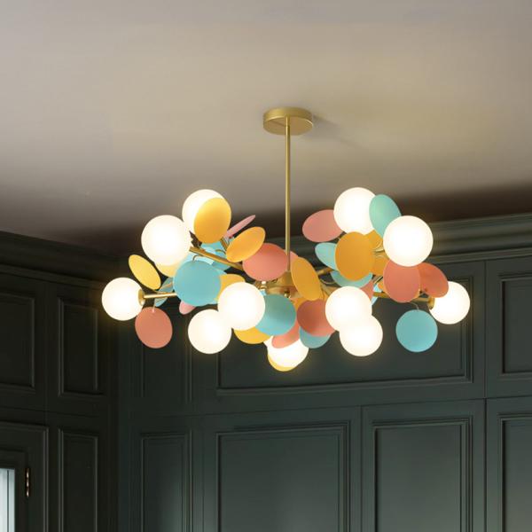 Buy cheap Nordic Chandelier Personality Colorful Cartoon Bedroom Lamp Modern Children's Room Lamp Boy Girl Room Lamp(WH-MI-208) from wholesalers