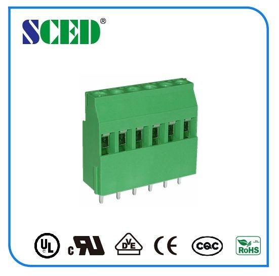 Buy cheap Euro Type Screw Connection Terminal Block 300V 10A PA66 Brass Terminal from wholesalers