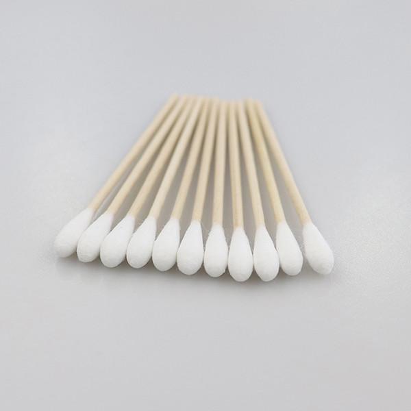 Buy cheap Mini Wooden Medical Cotton Buds , Long Stick Cotton Swabs Fluorescent Free from wholesalers