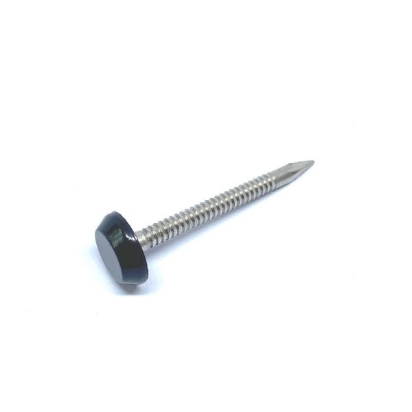Buy cheap RAL7016 Anthracite Grey Nylon PA6 Plastic Head Nails For Soffit Fixing from wholesalers