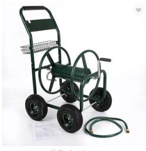 Buy cheap Brass Hose Connector Four-wheel Hose Reel Cart for Hose Storage and Transport Green from wholesalers
