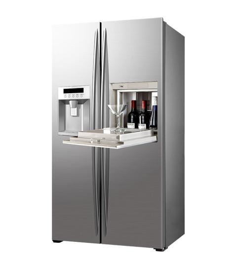 Buy cheap Frost Free Side By Side Refrigerator Freezer Big Capacity Fashion Interior Design from wholesalers
